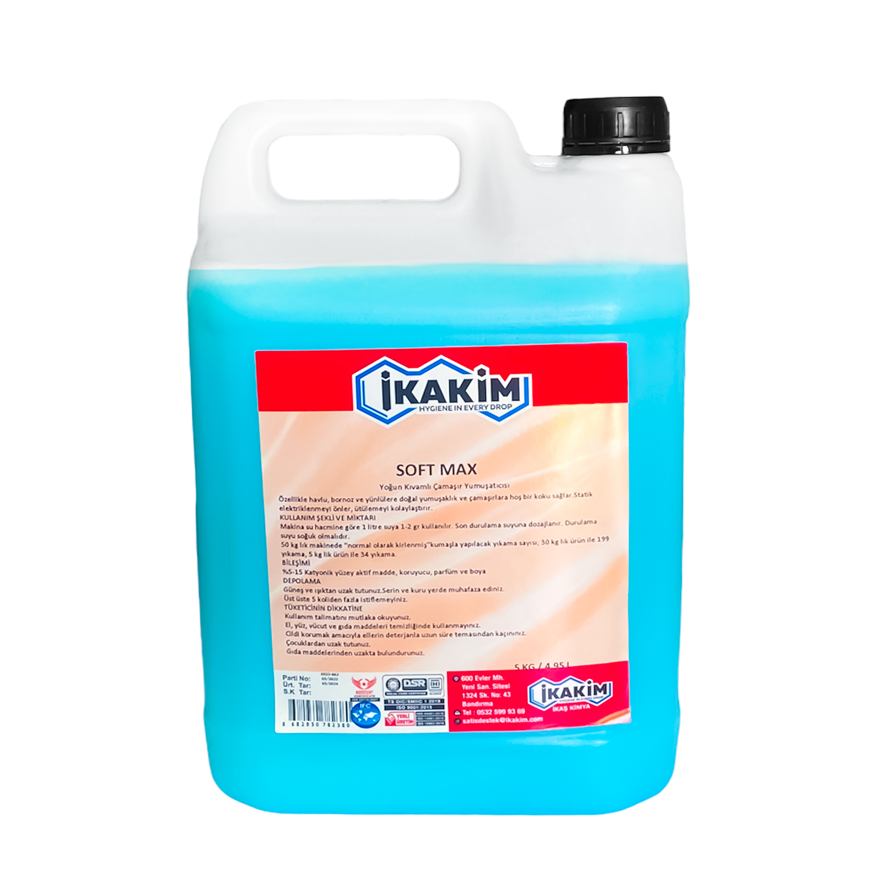 Soft Max Yoğun Kıvamlı Yumuşatıcı 5 kg